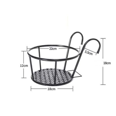 [ComBo 5] Giỏ treo chậu hoa ban công bằng sắt  TVS-(tặng mèo chiêu tài may mắn)