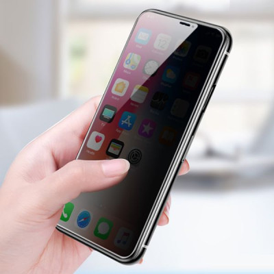 Kính Chống Nhìn Trộm Wiwu Iprivacy HD Anti - Peep cho Ip có Khung Trợ Dán cho Ip 13/ 13promax, chống vân tay - Hàng chính hãng