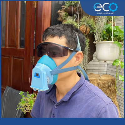 Combo Mặt nạ chống bụi Koken 1010A (Nhật Bản) và Kính bảo hộ chống bụi, chống tia UV Sperian S200A Mỹ