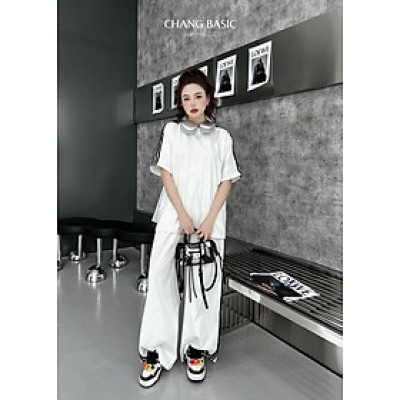 Đồ bộ nữ đồ mặc nhà Bigsize thun cotton chữ thêu quần dài carô co giãn Sét đồ bộ nữ dễ thương trung niên ESHOP DB05