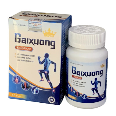 Viên uống Gai xương Kingphar, hộp 40v, hỗ trợ giảm đau lưng, do gai cột sống