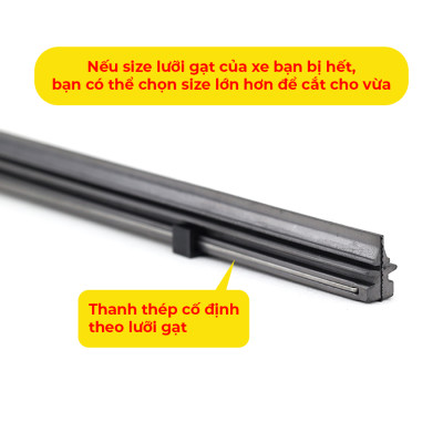 Combo 2 Lưỡi Gạt Mưa Loại A VIAIR R15 (22 Inch/550 mm)