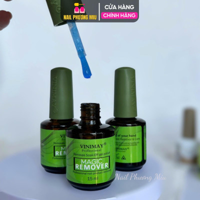 Dung Dịch Phá Gel Vinimay Magic Remover 15ml Nhanh Chóng, Phá Sơn Gel Tiện Lợi
