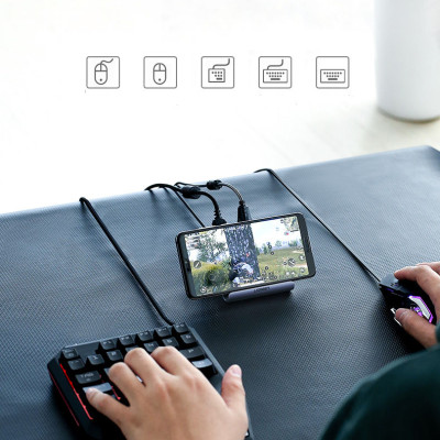 Giá đỡ điện thoại kèm Hub USB 2.0 2 cổng hỗ trợ OTG, Bluetooth 4.0 UGREEN 50924 - Hàng chính hãng