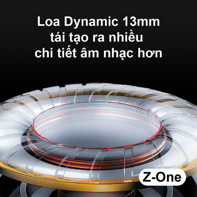 Tai nghe không dây myALO Z-One: tai nghe Bluetooth 5.3 | Chống nước và mồ hôi IPX4 | Pin 30 giờ | Thiết kế công thái học | Điều khiển cảm ứng thông minh | Hộp sạc chế tác từ Hợp kim đúc nguyên khối | Hàng chính hãng