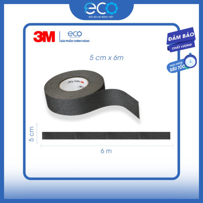 Băng keo chống trơn trượt 3M Safety walk 610 (màu đen) kích thước 1,3,6,9 mét và nguyên cuộc 18 mét