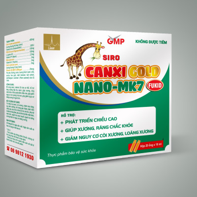 Lisse ￼Siro canxi gold Fukid -Hộp 20 ống- Bổ Sung Canxi , Giúp Bé Ăn Ngon , Phát Triền Chiều Cao Tối Ưu