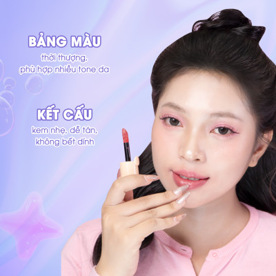 Son Nhung myKella Chất Nhung Mịn Mượt, Dưỡng Môi Nhẹ Tênh - KISSABLE VELVET LIP CREAM 5ml