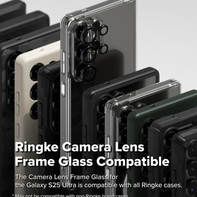 Bộ 2 dán camera cho Samsung Galaxy S25 Ultra RINGKE Lens Frame Glass - Hàng Chính Hãng