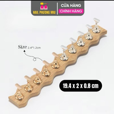Đế Móng Mẫu Tổng Hợp, Đế Gắn Móng Giả Bằng Gỗ Và Nhựa Tập Vẽ Móng, Đế Móng Quân Cờ Nam Châm Giữ 5 Móng 10 Móng Làm Nail Chuyên Nghiệp