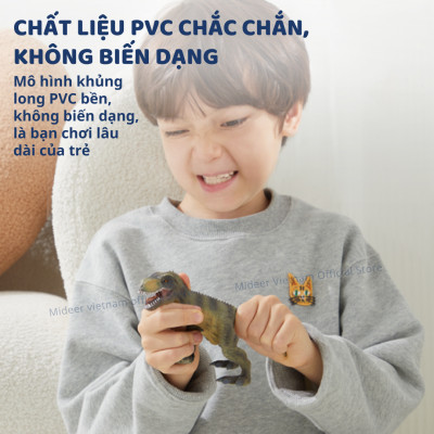 Mô hình khủng long mini cao su mềm Mideer Dinosaur Toys Set  jurassic world  T-rex