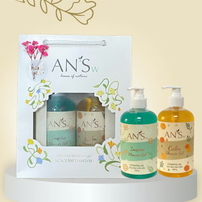 Hộp Quà Tặng Combo 2 Gel Tắm 500G AN
