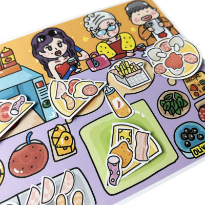 Bộ Tranh Tương Tác Cô Tiên Xanh - Nhà Hàng Pizza