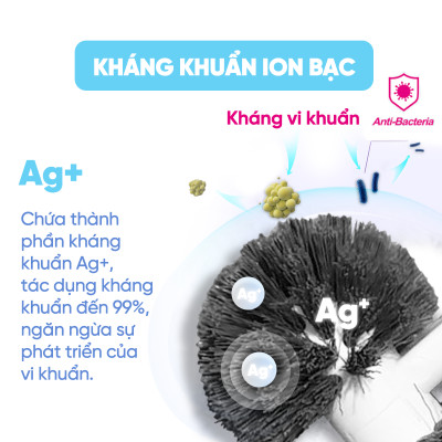 Cây chà bồn cầu loại 2 đầu tròn kháng khuẩn MyJae