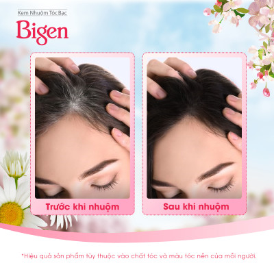 Thuốc nhuộm dưỡng tóc phủ bạc thảo dược Bigen Speedy Thương hiệu Nhật Bản 80ml dạng kem