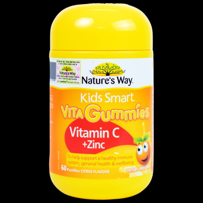 Kẹo Dẻo Bổ Sung Kẽm & Vitamin C Nature