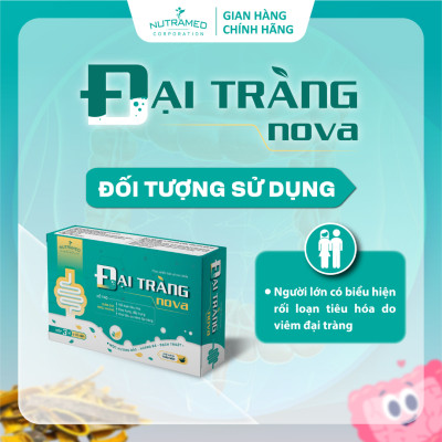 Viên uống Đại Tràng No.va hỗ trợ sức khỏe đại tràng, rối loạn tiêu hóa do viêm đại tràng (30 viên) - Nutramed
