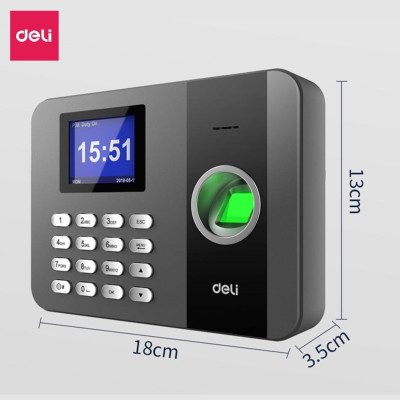 Máy Chấm Công Quét Vân Tay Hàng Chính Hãng Deli - Độ Chính Xác Cao, Kết Nối USB - Dung Lượng Lưu Trữ Gấp Đôi - E3747PRO