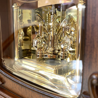 Đồng hồ Để bàn Rhythm CRH209UR06 – Kt 21.0 x 37.0 x 12.5cm, Vỏ gỗ. Dùng Pin.