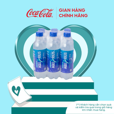 Lốc 6 Chai Nước Uống Thể Thao Aquarius (390ml / Chai)