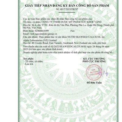 Bộ Sản Phẩm Tăng Chiều Cao: Viên uống Canxi hữu cơ New Zealand Nutri Seaweed Calcium 60 Viên và GO MULTI TEEN EVERYDAY