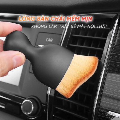 Chổi Vệ Sinh Nội Thất, Khe Gió Điều Hòa Ô Tô Mini Lông Siêu Mềm | Chổi Dùng Để Quét Bụi Nội Thất Ô Tô, Quét Bụi Máy Tính Tiện Dụng, Lông Chổi Siêu Mềm Không Gây Trầy Xước Bề Mặt