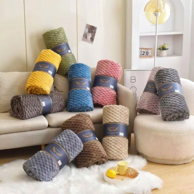 Chăn Hè, Chăn Văn Phòng Kẻ Ô Vuông Nhập Khẩu, Chất Liệu Cao Cấp, Kích Thước 2m2 x 2m - HÀNG CHÍNH HÃNG MINIIN