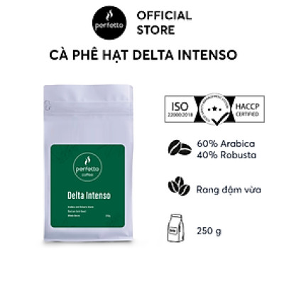 Cà phê hạt Perfetto - Delta Intenso (250g)
