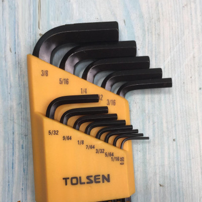 BỘ 13 LỤC GIÁC ĐẦU BI HỆ INCH TOLSEN 20090 - HÀNG CHÍNH HÃNG