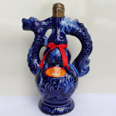 Đặc Sản Bình Định - Rượu Bàu Đá Thành Tâm BA BẦU (Màu xanh bút bi) 650ml - OCOP 3 Sao