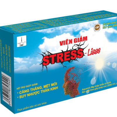 Lisse￼ viên giảm stress - Hộp 20v nang - Giúp lưu thông khí huyết, dưỡng tâm an thần, cải thiện trí nhớ.