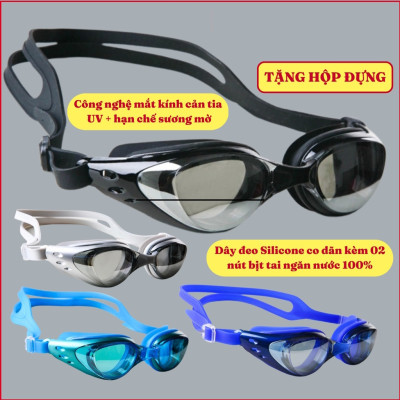 Kính Bơi Có Bịt Tai Cao Cấp Dành Cho Nam & Nữ – Có Tráng Gương, Chống Tia UV & Chống Sương Mù | Chính Hãng D Danido
