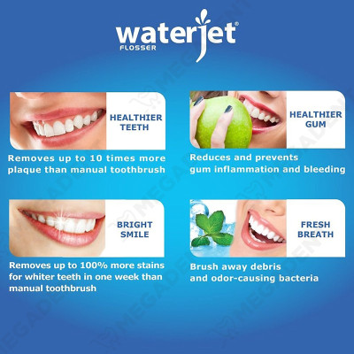 Bàn chải điện sóng âm cảm biến lực chải thông minh Waterjet Smart Sonic Toothbrush (kèm 2 đầu chải)