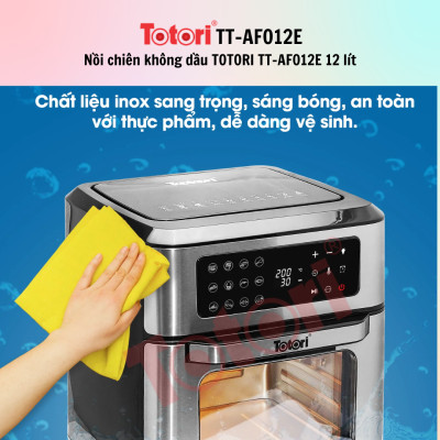 Nồi chiên không dầu TOTORI TT-AFO12E / TT-AFO12M 12 lít - Hàng Chính Hãng - Bảo Hành 12 Tháng