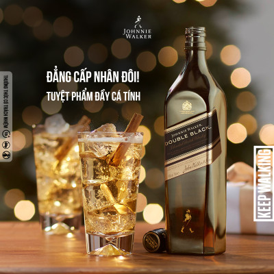 Rượu Johnnie Walker Double Black Label Blended Scotch Whisky 40% 750Ml [Không hộp]
