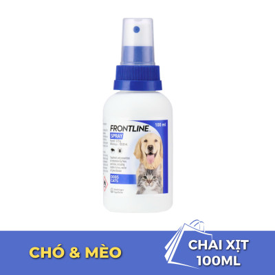 Xịt ve rận FRONTLINE SPRAY- Phòng và Diệt Ve Rận, Bọ Chét cho Chó Mèo (100ml)