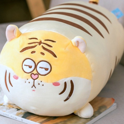 Thú nhồi bông hổ mặt ngáo mắt tròn dễ thương - Size từ 45cm đến 70cm - Quà tặng gấu bông hổ êm mịn.