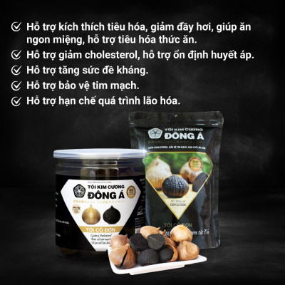 Tỏi Đen Kim Cương Đông Á - Tỏi Đen Cô Đơn (Túi 200g)