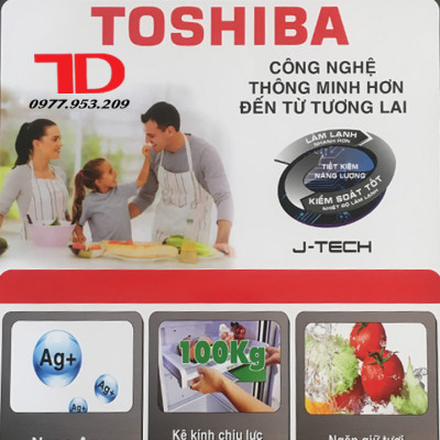 Tem dán dành cho tủ lạnh TOSHIBA