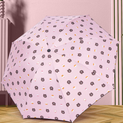 Dù Đi Mưa Gấp Gọn Hình Gấu 2 Lớp Chống Thấm Tốt - Hàng chính hãng