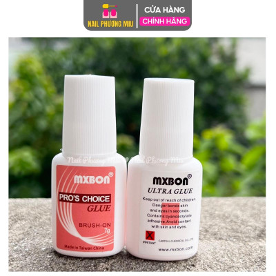 Keo Dán Móng Đính Đá Mxbon Chính Hãng Siêu Dính, Keo Mxbon Trắng Đen Nhanh Khô 7g và 15g Làm Nail Tiện Lợi Nữ keo dán mỏng giả