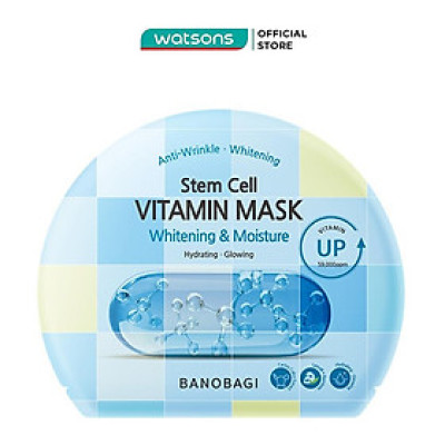 Mặt Nạ Banobagi Stem Cell Vitamin Mask Cấp Ẩm, Sáng Da Whitening & Moisture 30g