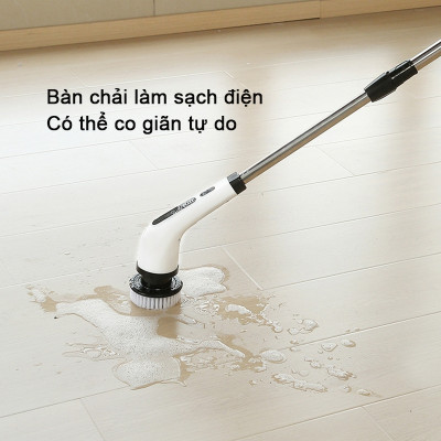 Bàn chải làm sạch đa chức năng bằng điện, nhà bếp, phòng tắm, vệ sinh ô tô, bàn chải sạc không dây cầm tay