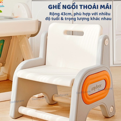 Bàn gấp gọn đa năng kèm bảng từ tính và ghế ngồi cho bé Mideer Multifunctional Block Table