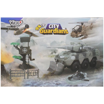 Bộ Đồ Chơi Mô Hình Xe Tăng Và Trực Thăng City Guardians - Vecto VT3109