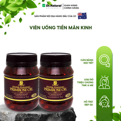 Bộ Sản Phẩm 2 Hộp Viên Uống Bổ Sung Nội Tiết Tố Nữ Úc Dr Natural Hyper Evening Primrose Oil 180 Viên | Hàng Chính Hãng