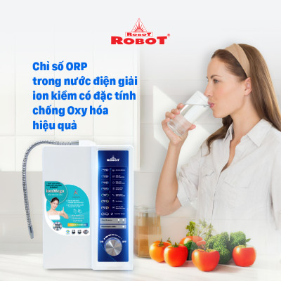 Máy Lọc Nước Điện Giải Ion Kiềm ROBOT ionMega 97 - Hàng Chính Hãng