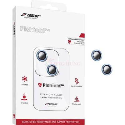 Dán Camera cường lực viền màu chống va đập Zeelot PIshield 14 Pro Max/14 Pro/14 Plus/14 - Hàng chính hãng
