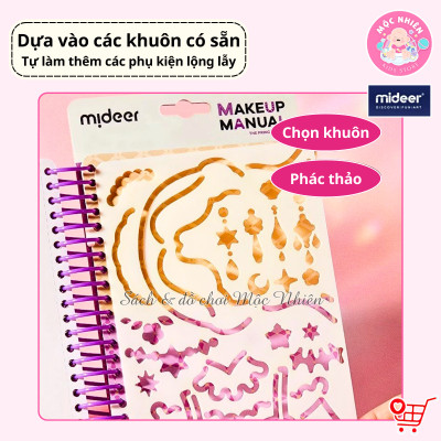 Đồ chơi Sổ Tay Trang Điểm và Tô Màu Nước Công Chúa - Mideer Makeup Manual - Dành cho bé từ 5 tuổi
