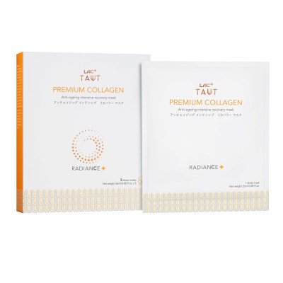 MẶT NẠ BỔ SUNG COLLAGEN LAC TAUT RADIANCE+ PREMIUM (5 MIẾNG)